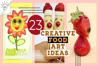 ببینید؛ 23 ایده خلاقانه و سریع برای تزئین میوه‌ها