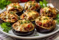 ببینید| طرز تهیه یک دلمه متفاوت ایتالیایی با بادمجان، سوسیس و پنیر 