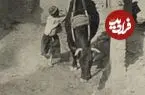 عکس| سفر زمان؛ تصویری از کندن قنات با کمک گاو در دوران قاجار