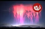 ببینید| پدید نادر صاعقه‌های سرخ آسمانی بر فراز تبت