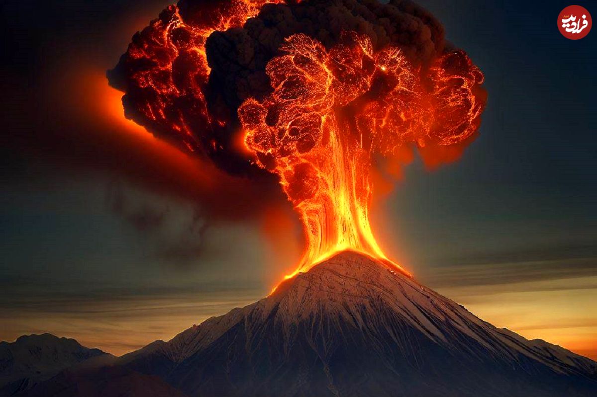 (تصاویر) پیش بینی هولناک هوش مصنوعی از فوران آتشفشان دماوند بعد از زلزله 7.1 ریشتری