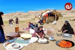 ببینید| غذای روستایی در ایران؛ پخت ماکارونی با ته دیگ سیب زمینی و سوسیس بندری