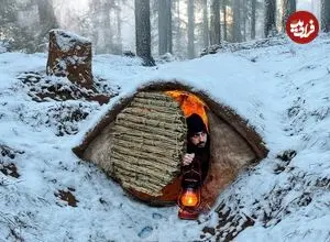 ببینید| فرآیند ساخت یک پناهگاه زیر زمینی مخفی در دل جنگل های آلمان