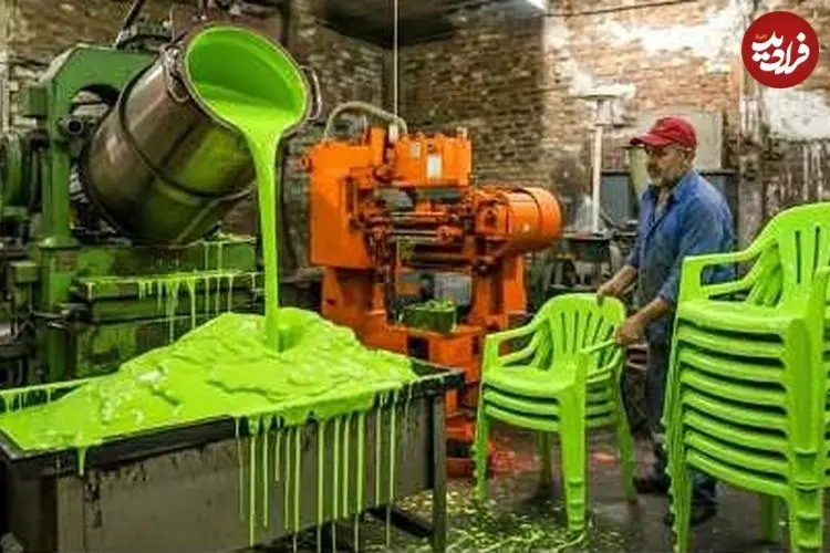 ببینید| فرآیند بازیافت گونی های پلاستیکی و تولید صندلی با آن ها