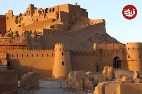 عکس| سفر به ایران قدیم؛ نمایی کمتر دیده شده از «ارگ بم» در سال 1355