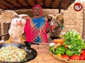 ببینید| غذای روستایی در کنیا؛ کباب اردک کامل در تنور زیر زمینی 