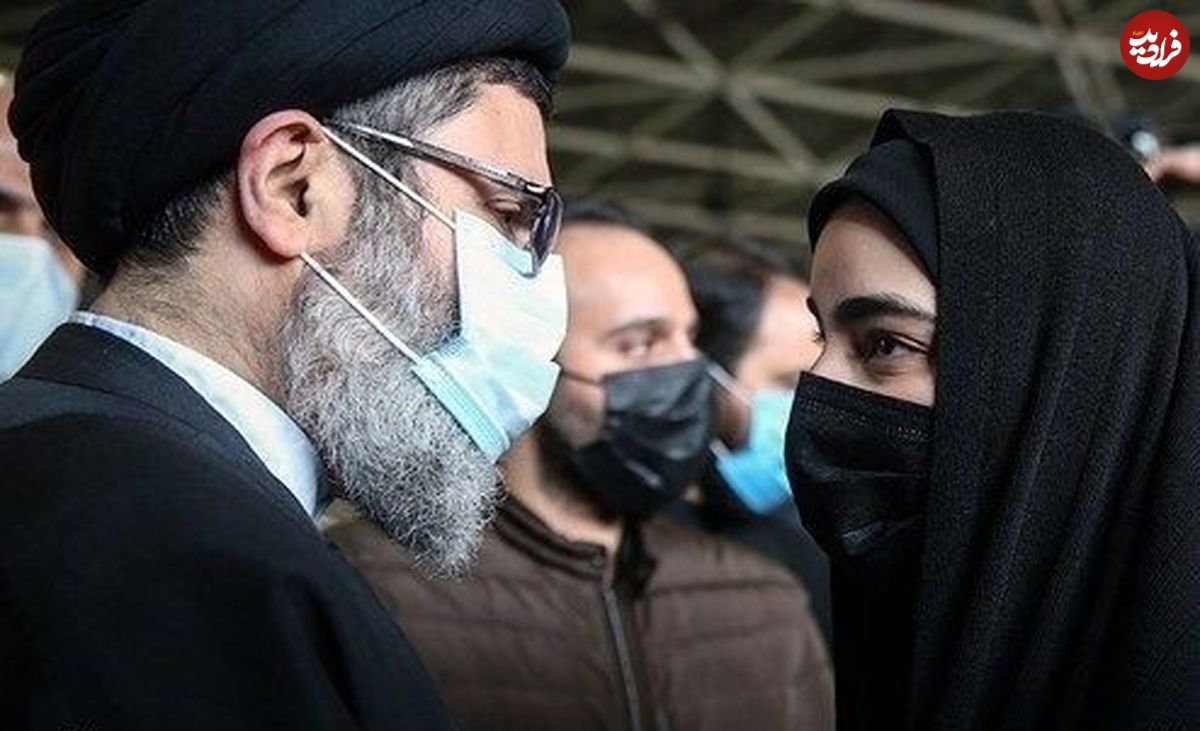 عکس؛ سفر به تاریخ؛ پدرشوهر لبنانی «زینب، دختر سردار سلیمانی» با لباس رزم