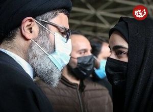 عکس؛ سفر به تاریخ؛ پدرشوهر لبنانی «زینب، دختر سردار سلیمانی» با لباس رزم