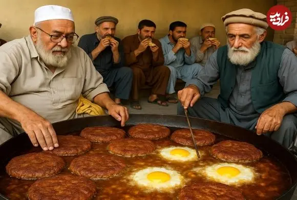 ببینید| غذای خیابانی در پاکستان؛ پخت چپلی کباب محبوب در پیشاور 