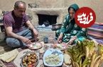 ببینید؛ غذای روستایی در ایران؛ پخت کنگر پلو با جوجه کباب