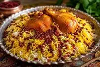 راز زرشک‌پلو با مرغ دمی که سرآشپزهای هیئت در محرم می پزند + دستور پخت دقیق برای ۵۰ نفر