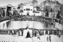 عکس؛ سفر در زمان؛ جشنی در باغ یک وزیر تهران 1920 میلادی؛ اواخر قاجار