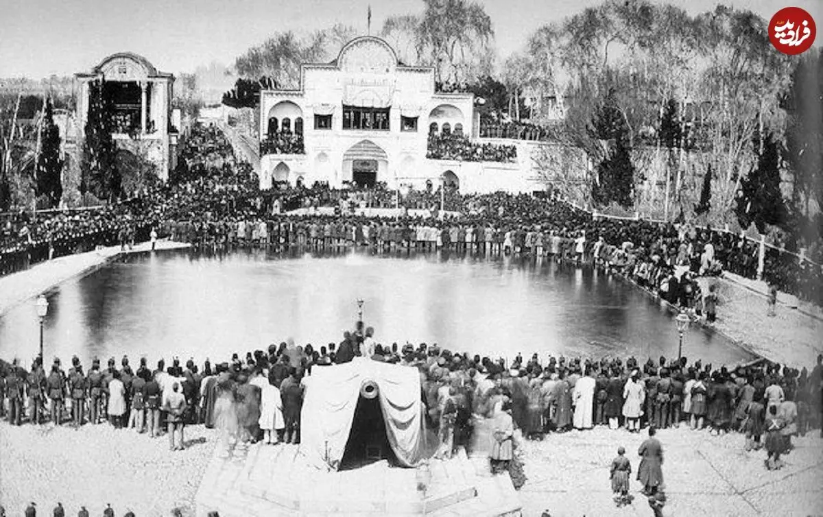 عکس؛ سفر در زمان؛ جشنی در باغ یک وزیر تهران 1920 میلادی؛ اواخر قاجار