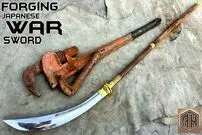 ببینید؛ نحوه ساخت شمشیر ناگیناتای سامورایی با استفاده از یک آچار قدیمی