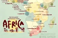 ۵۰ شهر پرجمعیت قاره آفریقا در سال ۲۰۲۵ + اینفوگرافی