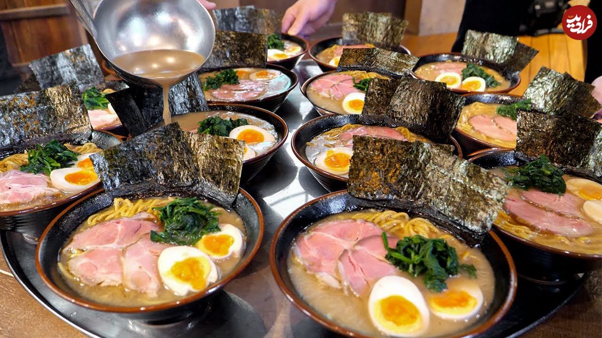 ببینید؛ غذای خیابانی در کره؛ پخت رامن ژاپنی در سئول