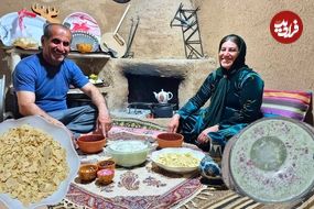 ببینید| غذای روستایی در ایران؛ تعمیر شومینه قدیمی و تهیه آب دوغ خیار سنتی