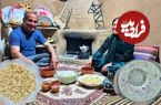 ببینید| غذای روستایی در ایران؛ تعمیر شومینه قدیمی و تهیه آب دوغ خیار سنتی