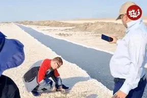 عکس| کشف منابع لیتیم در دریاچه نمک قم تایید شد