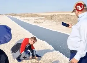 عکس| کشف منابع لیتیم در دریاچه نمک قم تایید شد