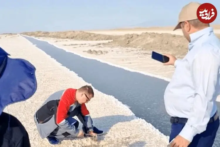 عکس| کشف منابع لیتیم در دریاچه نمک قم تایید شد