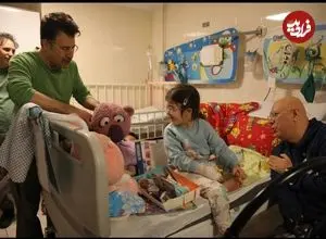 تصاویر| ملاقات هومن حاجی عبداللهی و جناب‌خان با کودکان مجروح