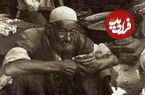 عکس؛ سفر به تاریخ؛ نانوایی سنگکی و غذای خیابانی در شهر رشت؛ 120 سال قبل