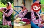 ببینید؛ غذای روستایی در ایران؛ پخت خورشت غوره مسما در روستایی جنگلی