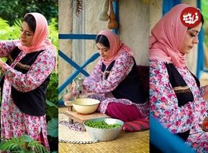 ببینید؛ غذای روستایی در ایران؛ پخت خورشت غوره مسما در روستایی جنگلی