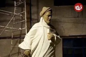 عکس؛ اقدام عجیب شهرداری ارومیه با مجسمه سعدی