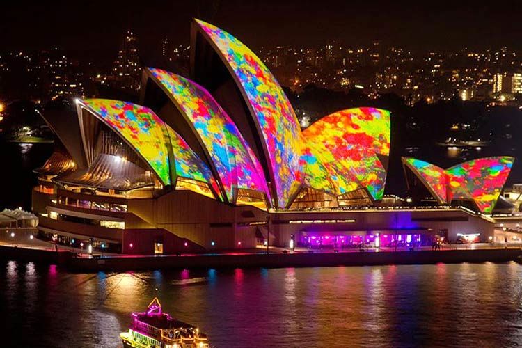 تصاویر/ جشنواره‌ رنگ و نور و موسیقی در سیدنی