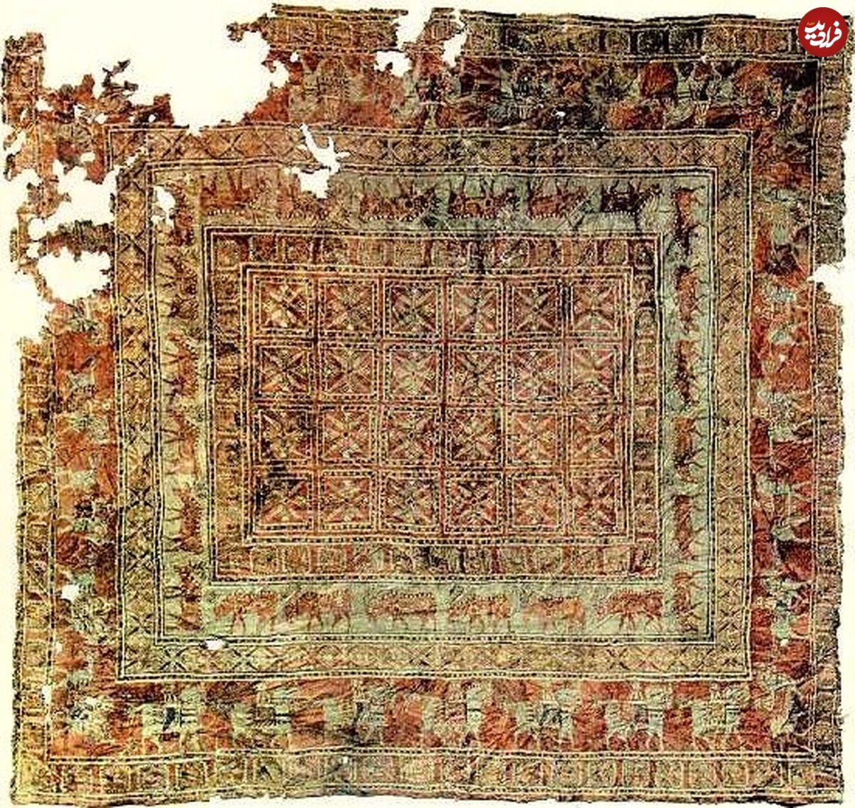 (تصویر) فرش هخامنشی؛ قدیمی‌ترین فرش جهان