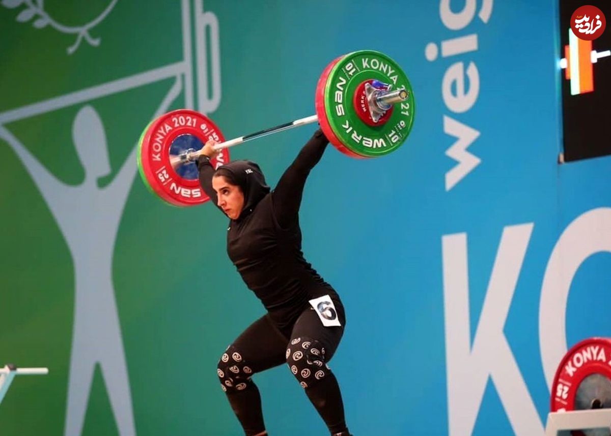 تاریخ سازی الهام حسینی؛ کسب نخستین طلای وزنه‌برداری زنان