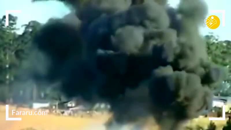 ویدئو/ صحنه‌های دلخراش از سقوط هواپیما