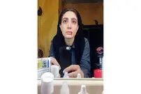 مینا ساداتی با لب‌های خونی!