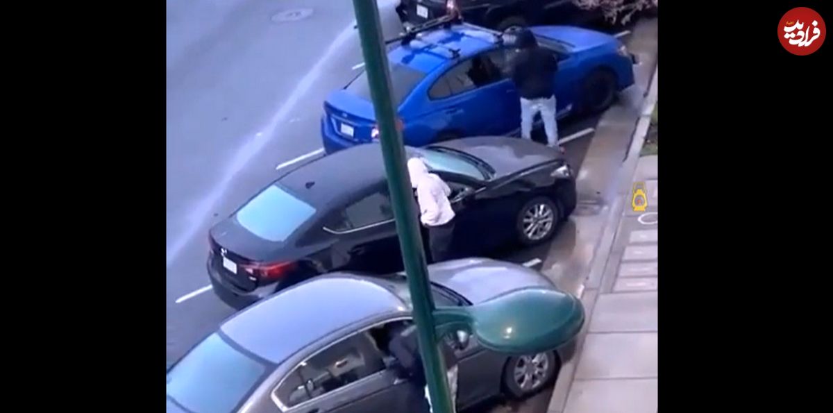 (ویدئو) سرقت همزمان سه خودرو توسط سه دزد حرفه‌ای