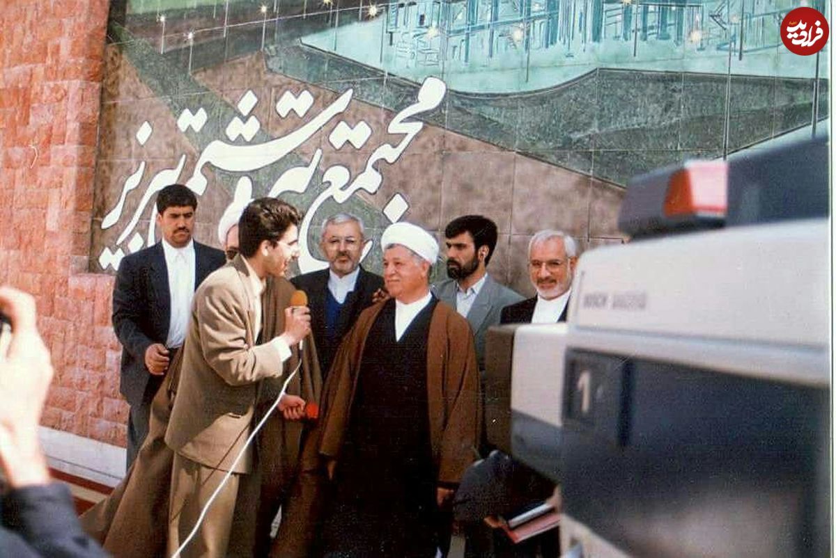 عکس/ ۲۰ سال پیش مصاحبه رضا رشیدپور با هاشمی‌رفسنجانی