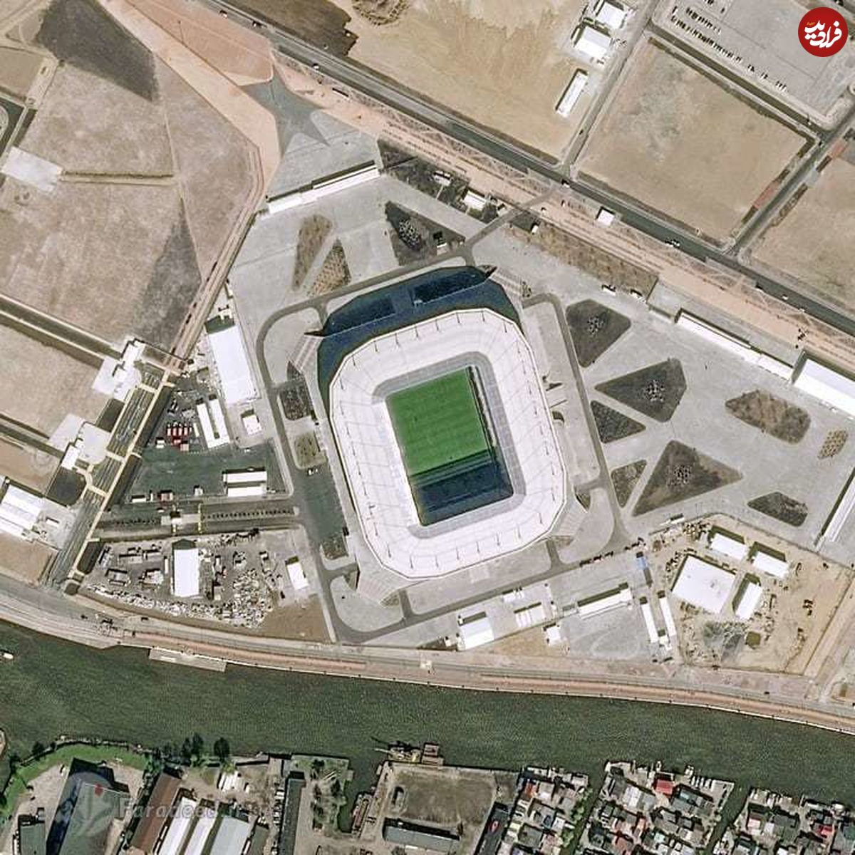 تصاویر هوایی از استادیوم‌های جام جهانی