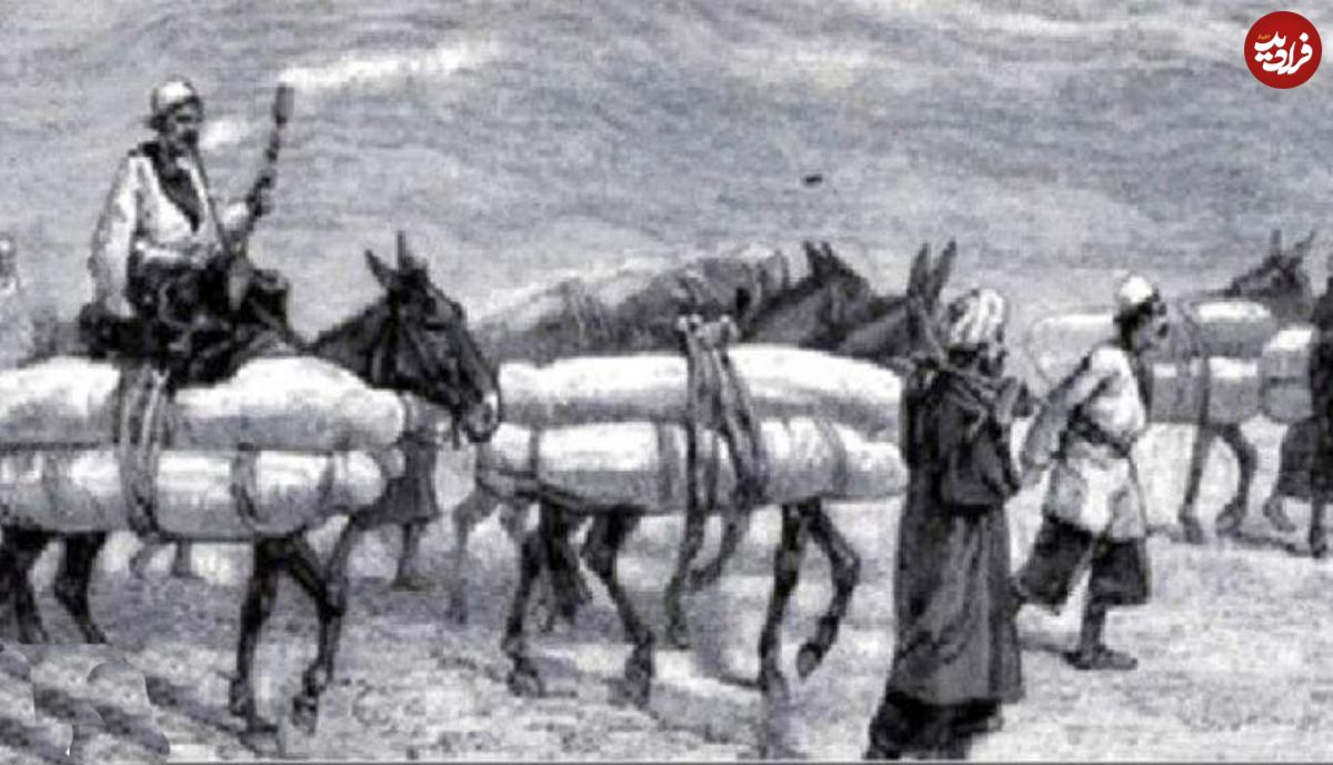 عکس/ شیوه عجیب حمل جنازه در دوره قاجار