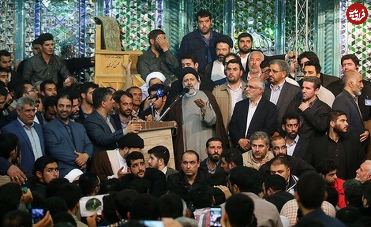 تصاویر/ رئیسی در جمع هوادارانش در کرمانشاه