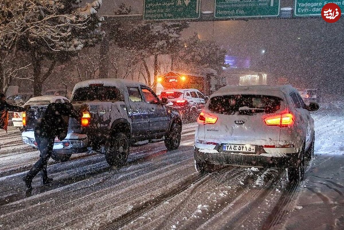 بهمن ابهامات در برف تهران