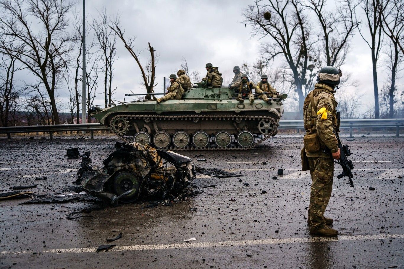 ویدئو / صحنه‌ای از ویرانی‌های ایرپین اوکراین بعد از بیرون راندن نیرو‌های روسی
