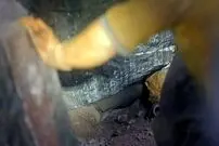 تصاویر/ حادثه ریزش معدن منگنز و نارچ قم