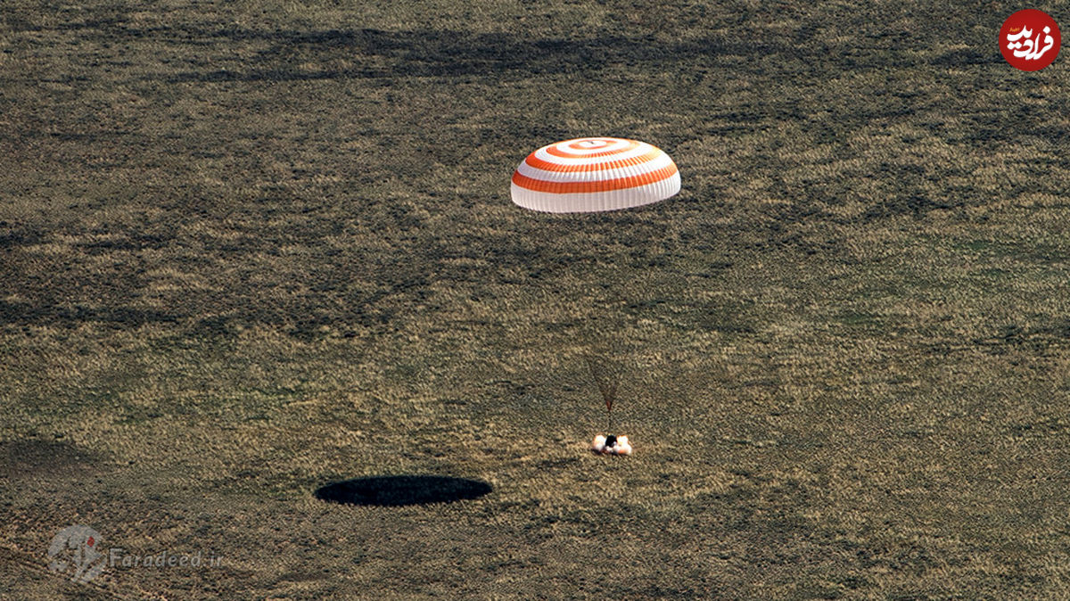 بازگشت سه فضانورد اکسپدیشن_۶۴ به زمین