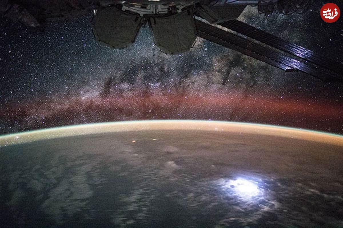 (تصویر) صاعقه‌های زمینی از ایستگاه فضایی