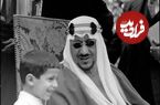 عکس؛ سفر در زمان؛ ملک سعود، پادشاه عربستان و برادرش پیش از تاجگذاری جورج ششم در لندن؛ سال 1316
