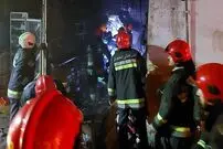 (ویدئو) جزئیات آتش سوزی گسترده در بازار آزادی اصفهان