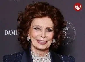 عکس| سفر در زمان؛ «سوفیا لورن» در صحنه ای از یک فیلم؛ سال 1336