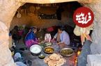 ببینیدغ غذای روستایی در ایران؛ پخت باقالی پلو با مرغ و نان محلی تازه 