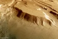 عکس مدارگرد «مارس اکسپرس» از پیامدهای عصر یخبندان در مریخ